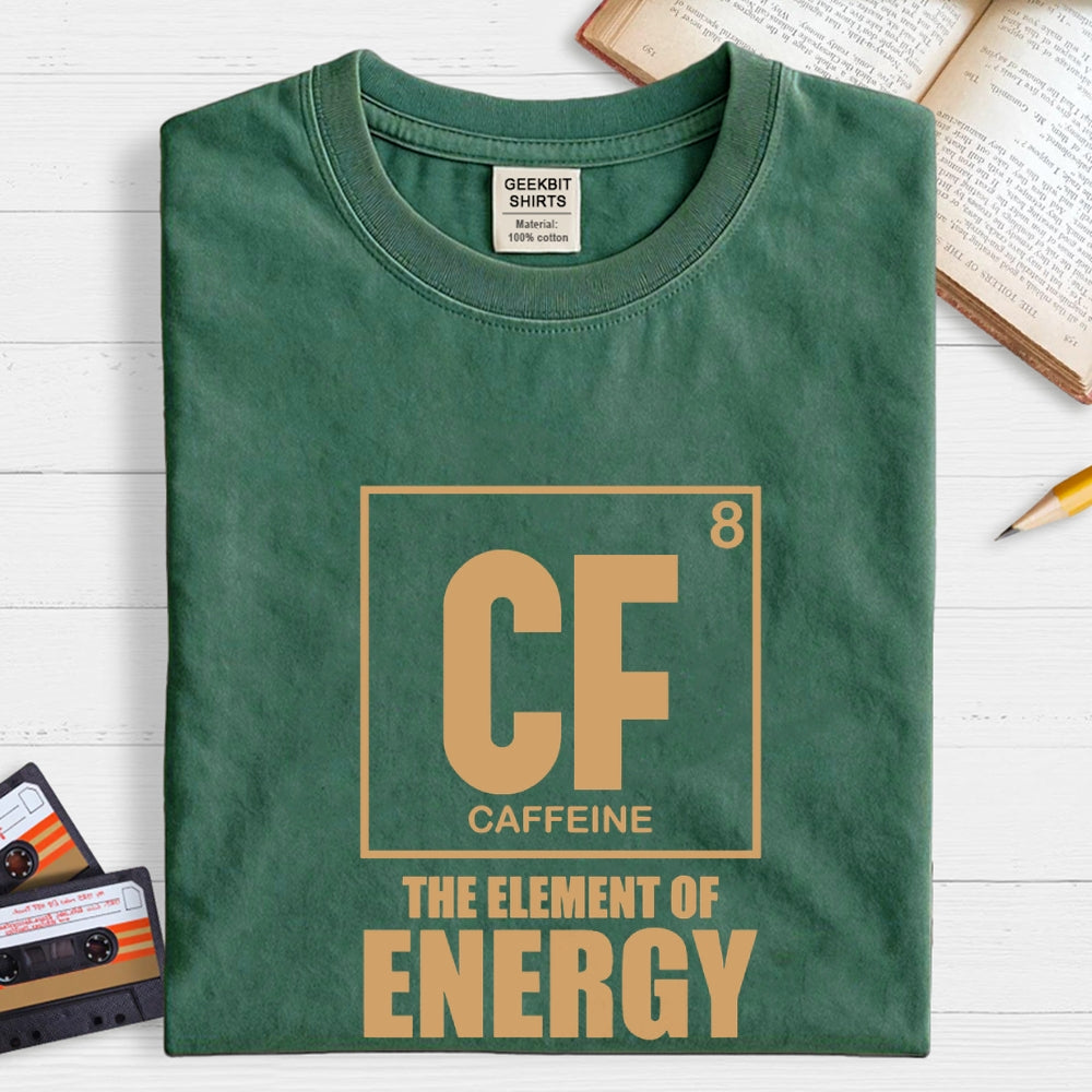 Caffeine The Element Of Energy  T-Shirt