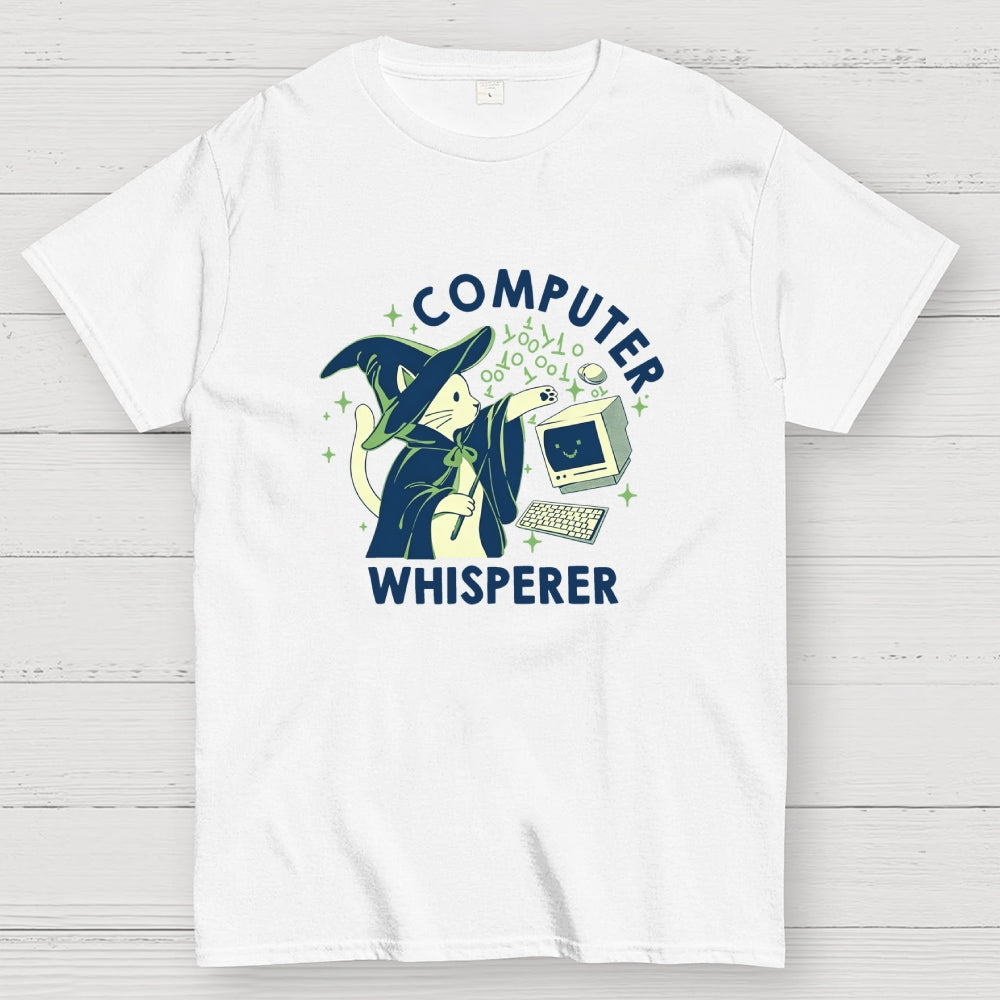 Computer Whisperer Funny Cat  T-Shirt