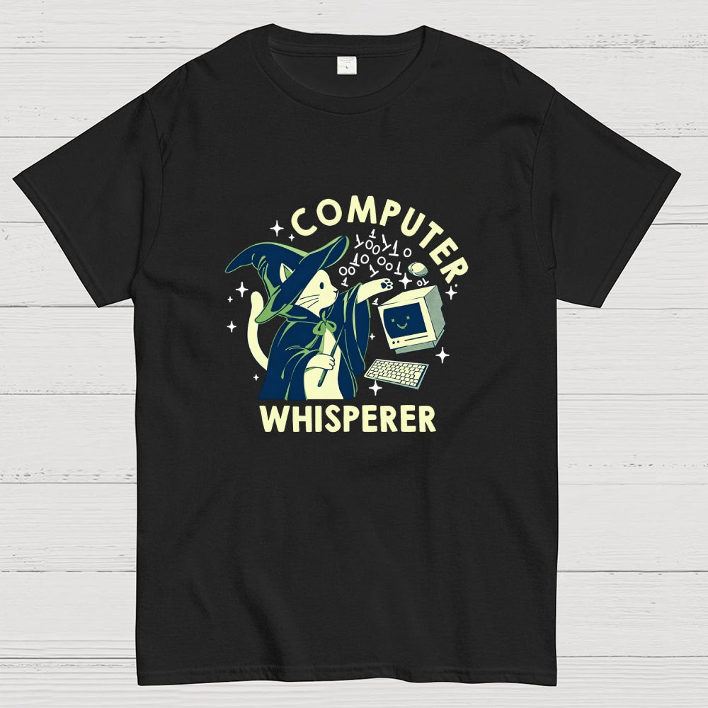 Computer Whisperer Funny Cat  T-Shirt