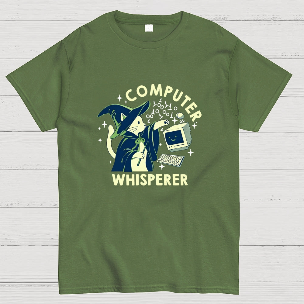 Computer Whisperer Funny Cat  T-Shirt