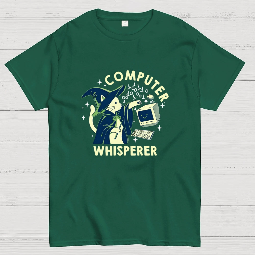 Computer Whisperer Funny Cat  T-Shirt