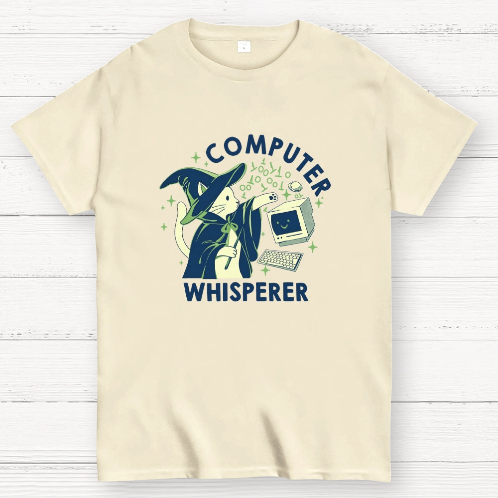 Computer Whisperer Funny Cat  T-Shirt