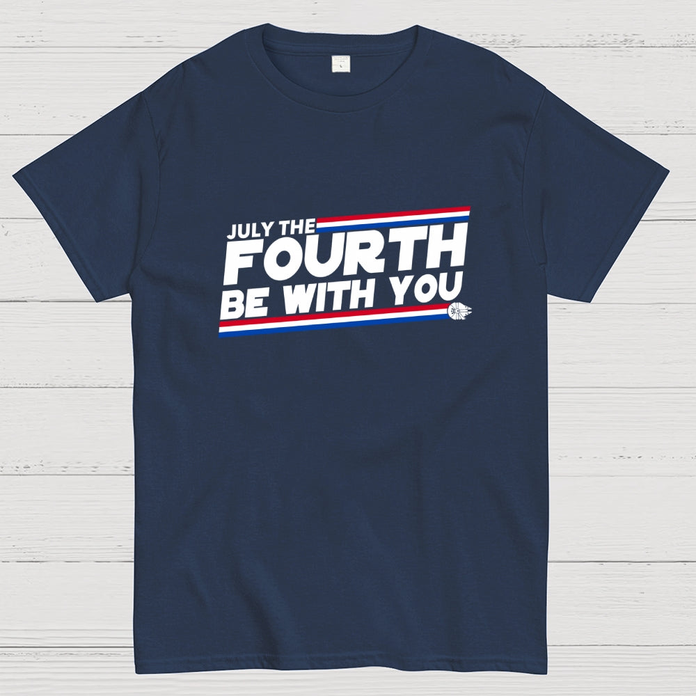 May the fourth of july be with you.  T-Shirt