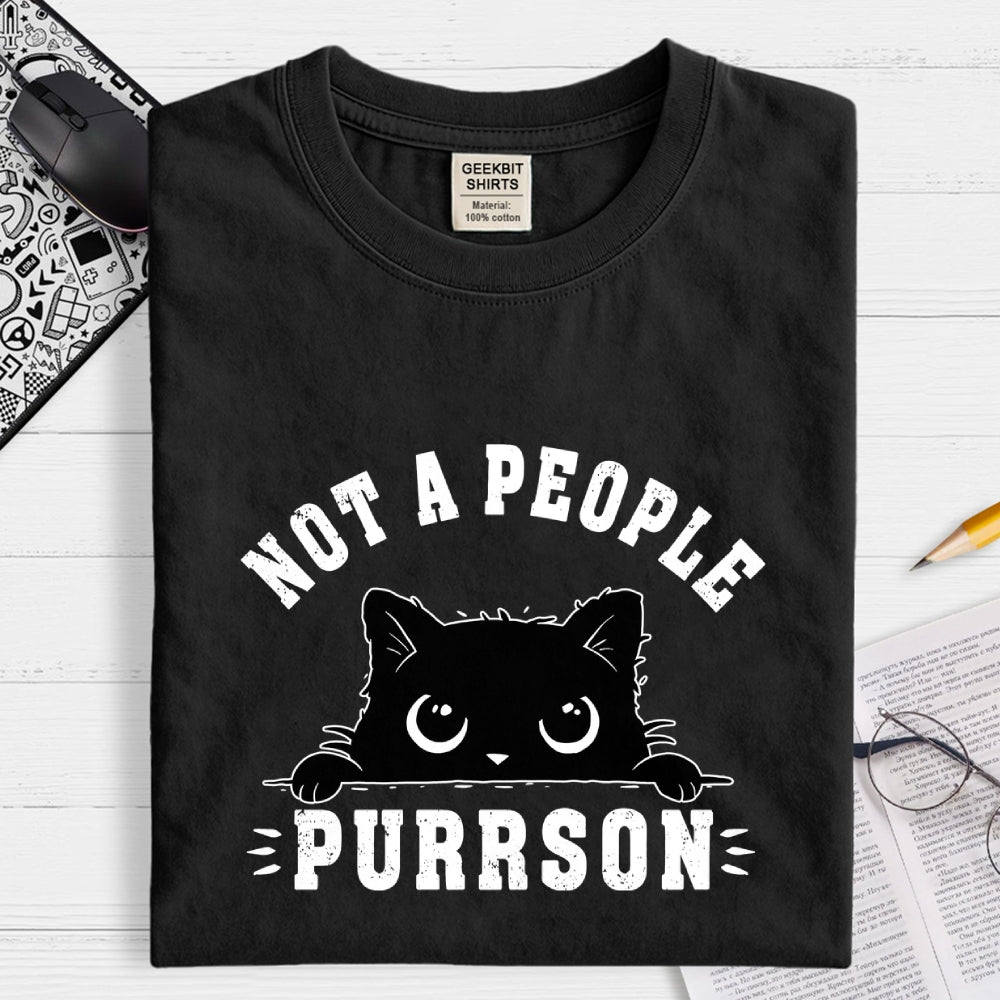 Not a people purrson  T-Shirt