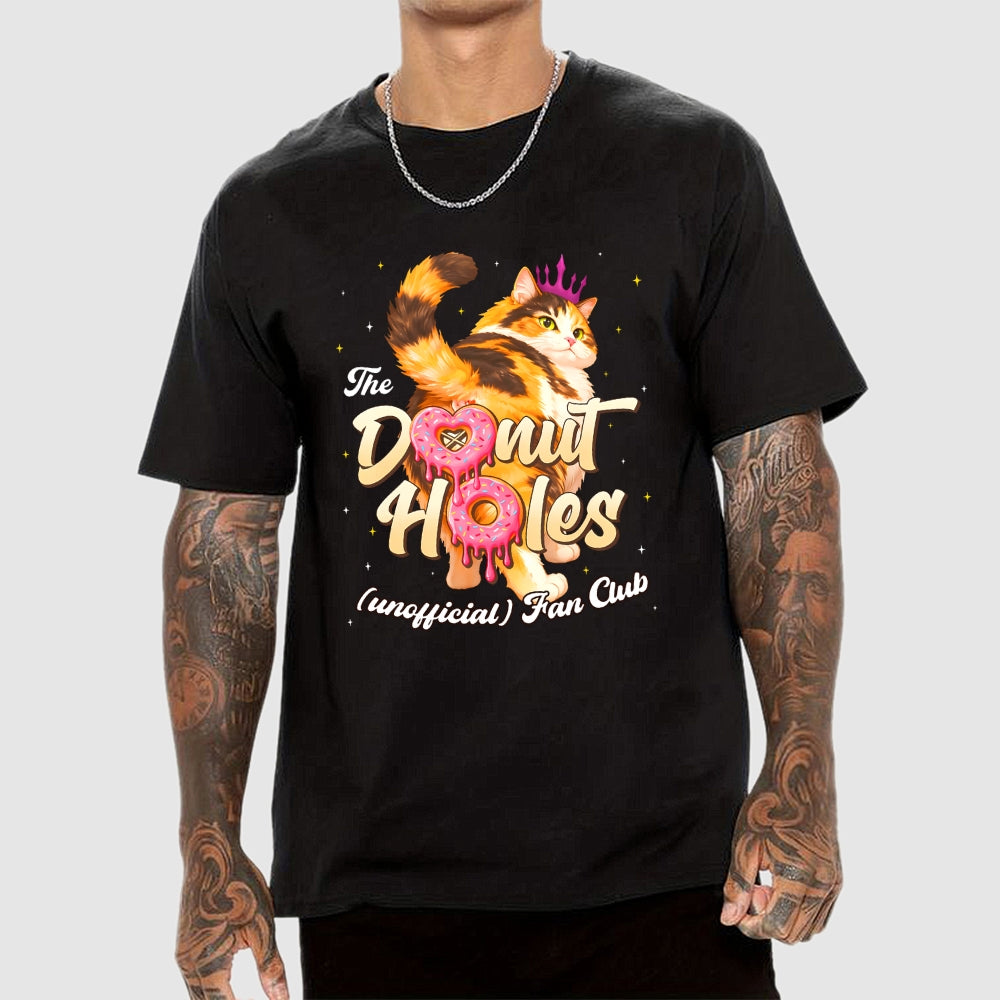 The Donut Holes Fan Club Funny Cat Meme  T-Shirt