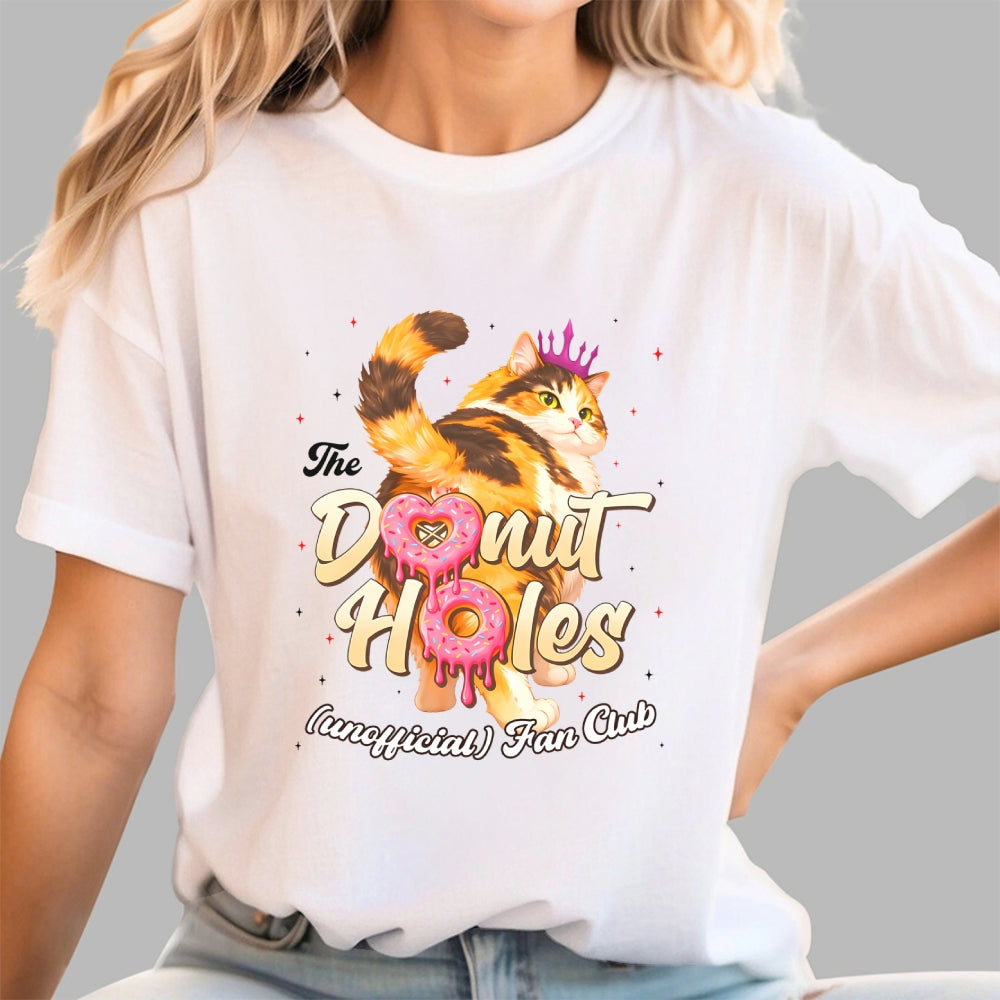 The Donut Holes Fan Club Funny Cat Meme  T-Shirt