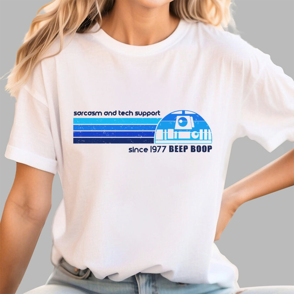 Sarcasm and Tech Support Since 1977-R2D2  T-Shirt
