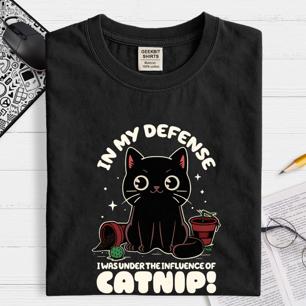 It's the Catnip's Fault funny cat  T-Shirt