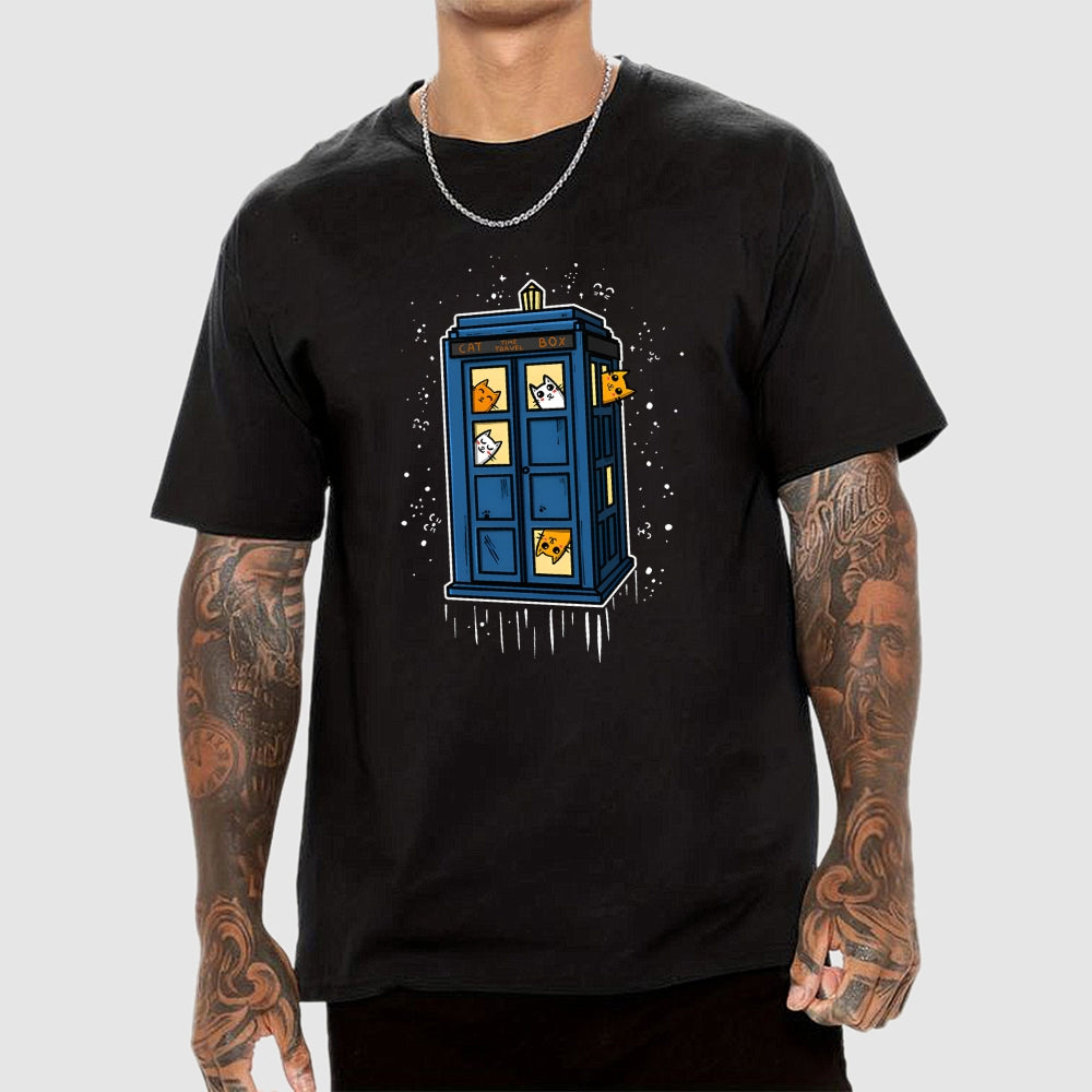 Cat-time-travel  T-Shirt