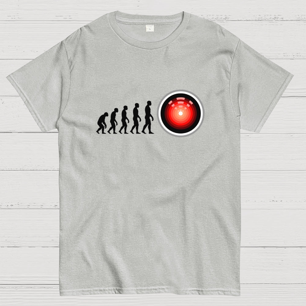 Human Evolution Hal 9000  T-Shirt