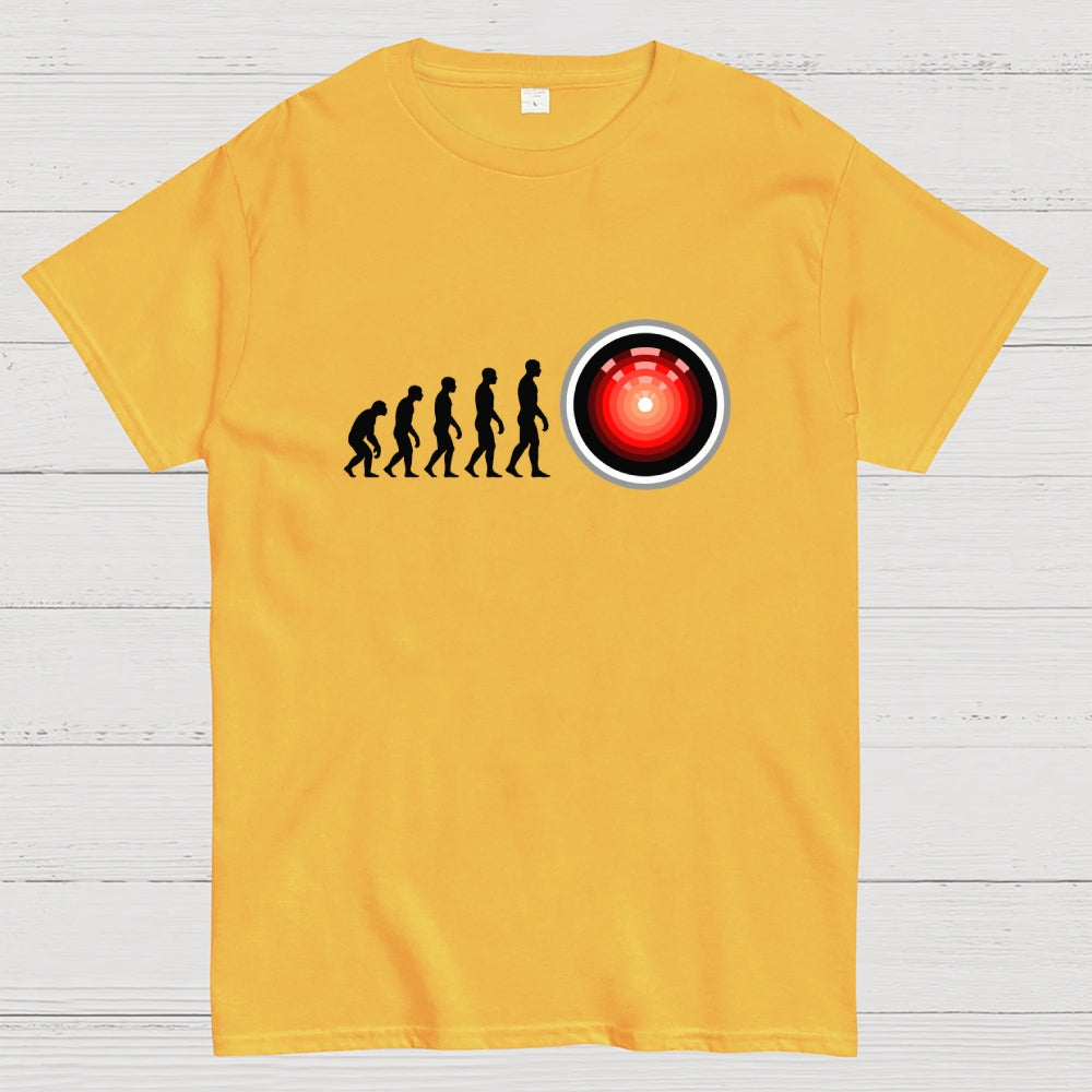 Human Evolution Hal 9000  T-Shirt