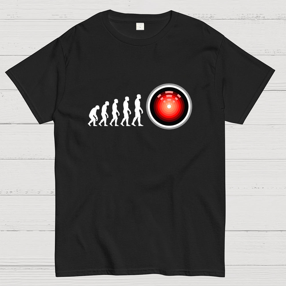 Human Evolution Hal 9000  T-Shirt