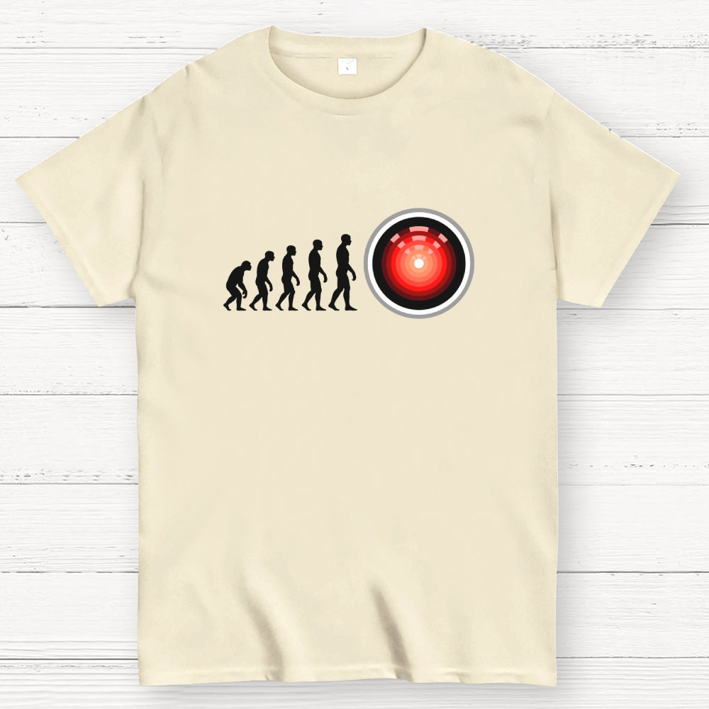 Human Evolution Hal 9000  T-Shirt