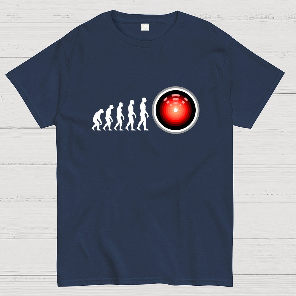 Human Evolution Hal 9000  T-Shirt