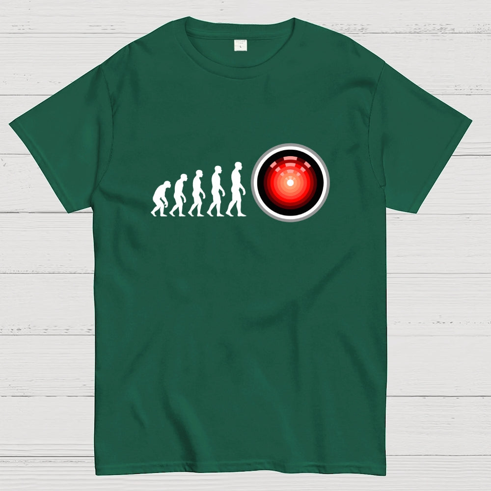 Human Evolution Hal 9000  T-Shirt