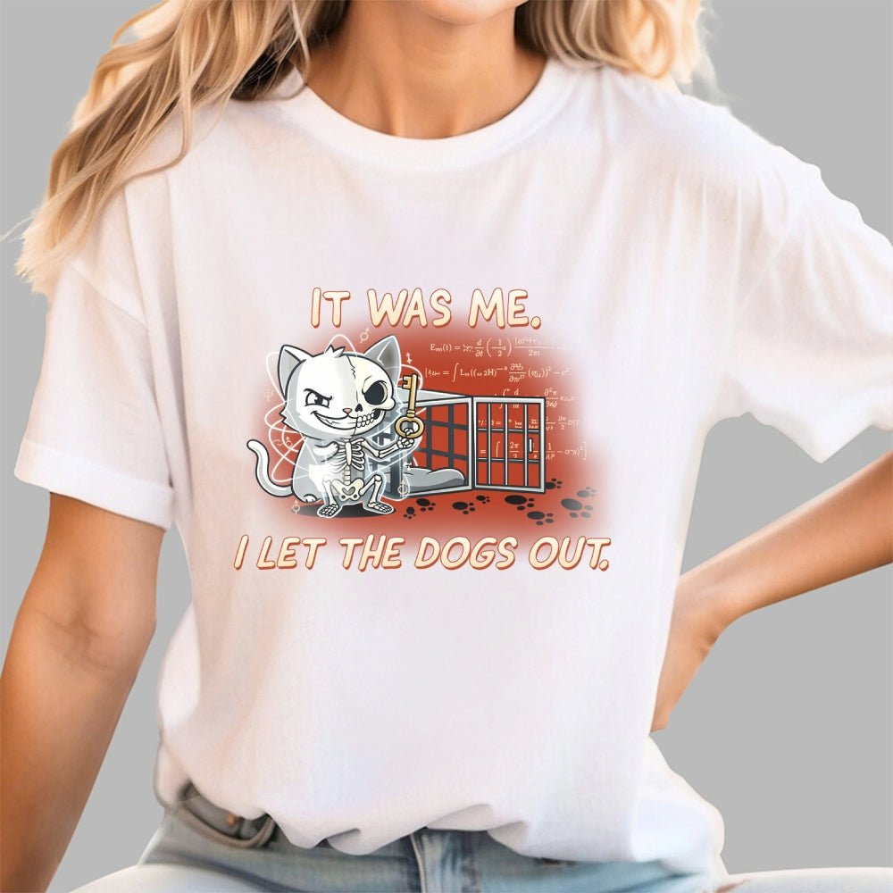 I Let The Dogs Out Art Print  T-Shirt