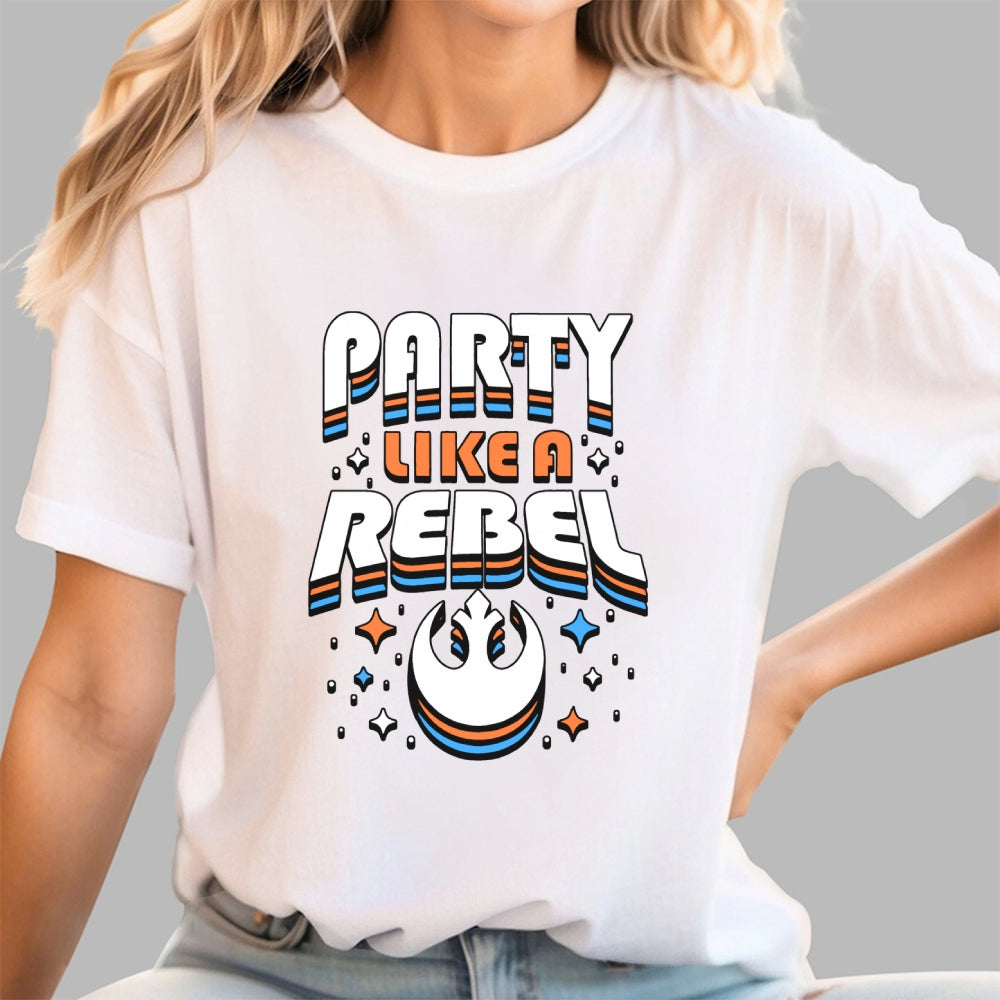 Space Wars Party Like A Rebel  T-Shirt