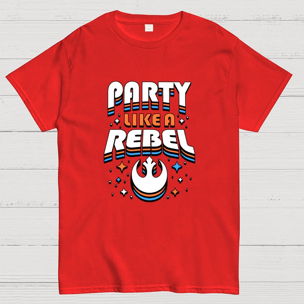 Space Wars Party Like A Rebel  T-Shirt