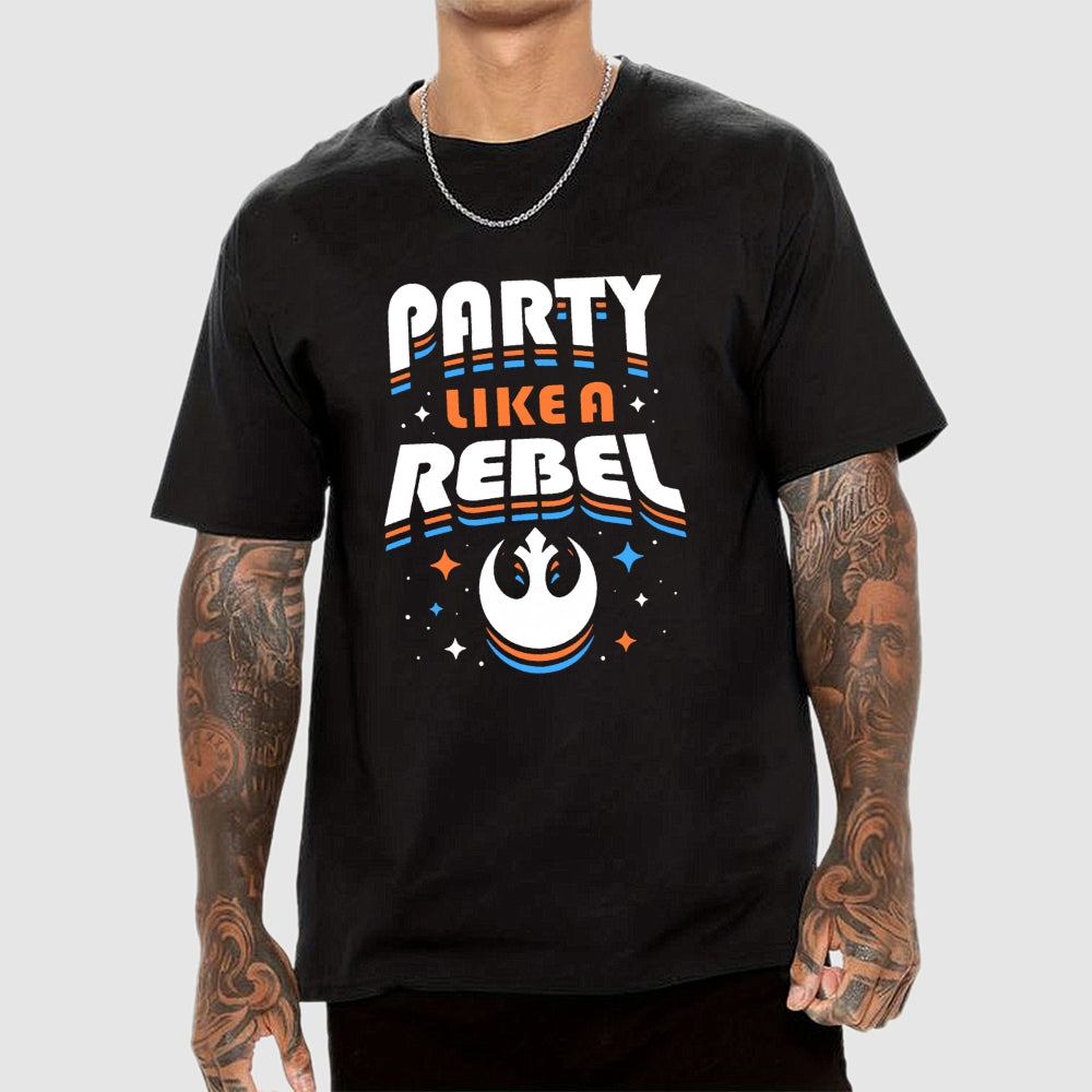 Space Wars Party Like A Rebel  T-Shirt
