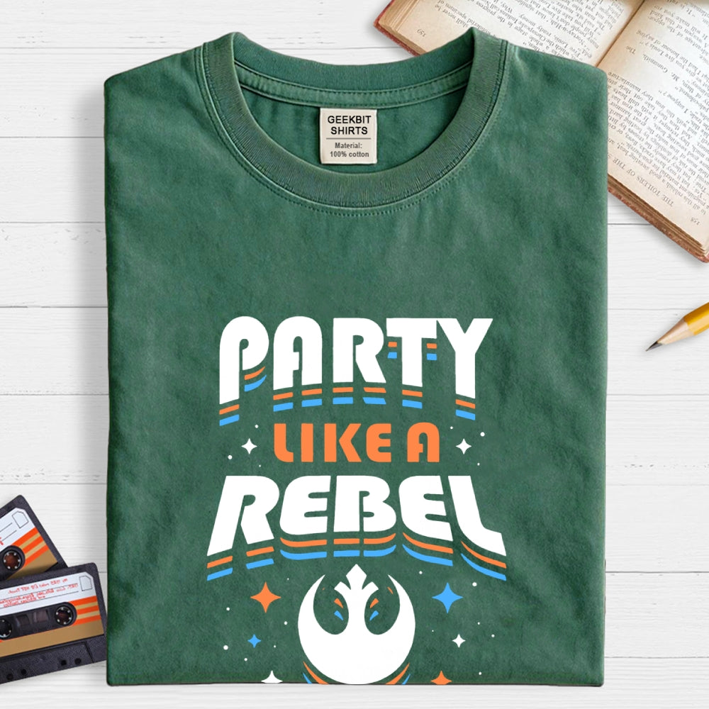 Space Wars Party Like A Rebel  T-Shirt