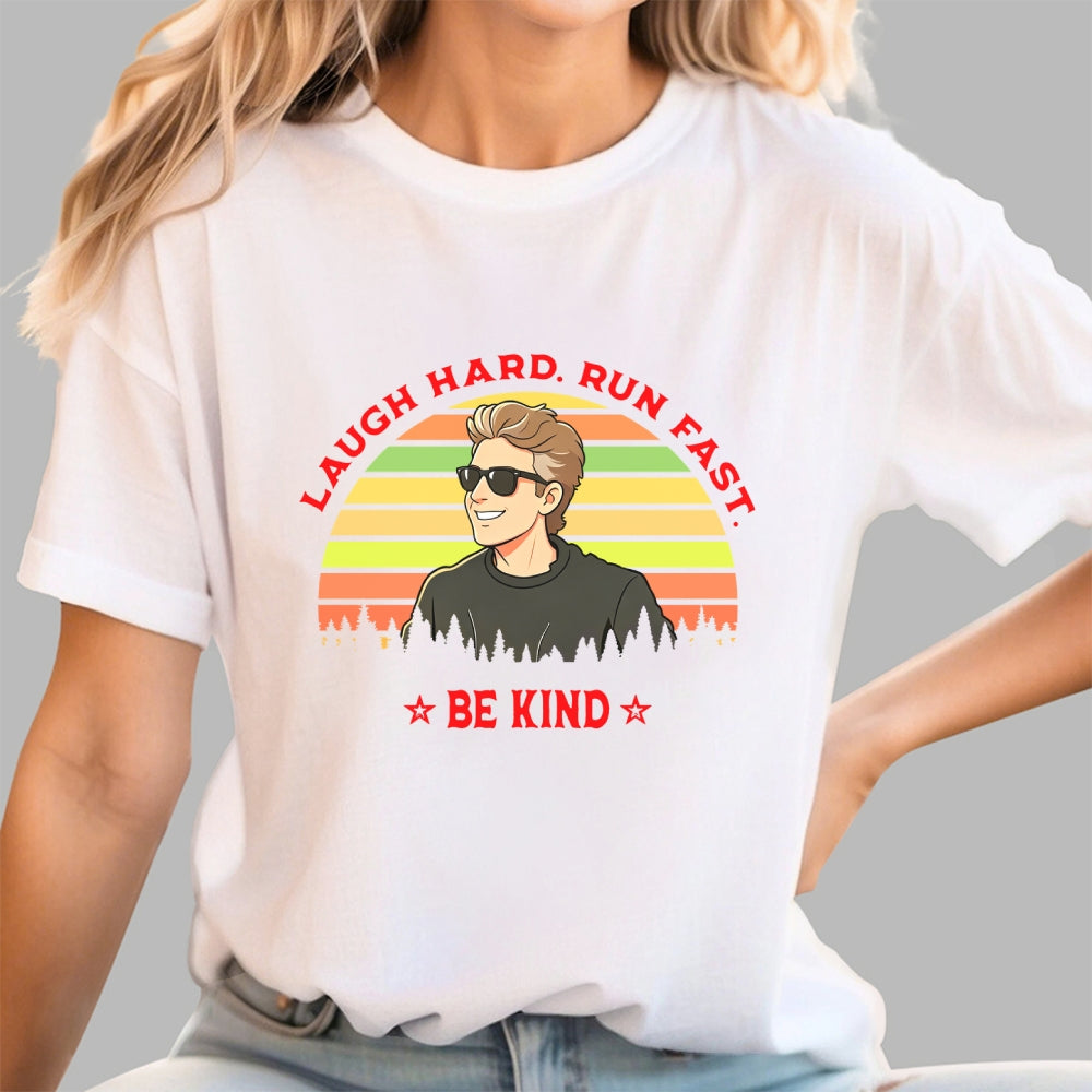 Twelfth Doctor, Laugh Hard Run Fast Be Kind-dr who  T-Shirt
