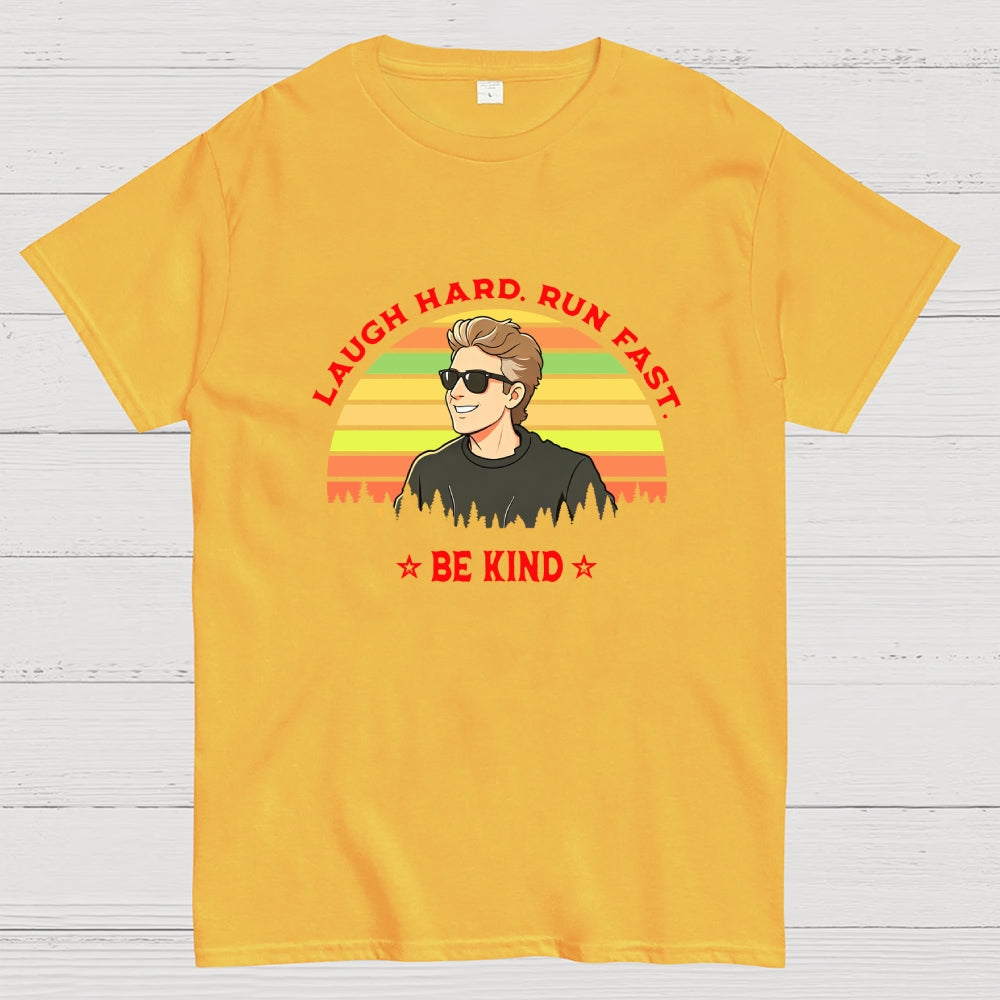 Twelfth Doctor, Laugh Hard Run Fast Be Kind-dr who  T-Shirt
