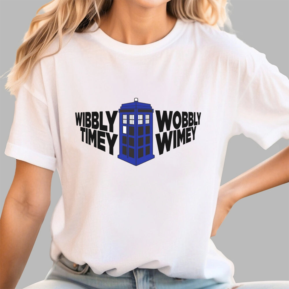 Time in Perspective Tardis-dr who  T-Shirt
