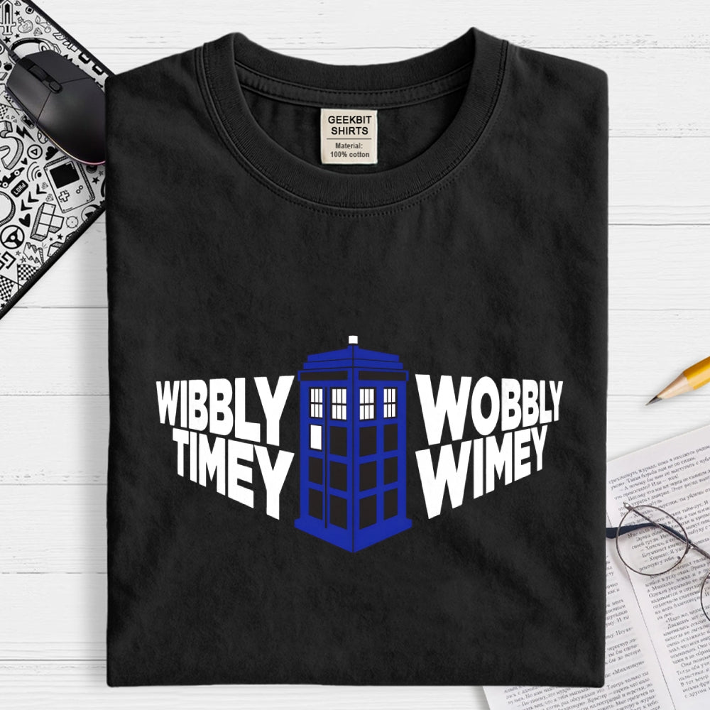 Time in Perspective Tardis-dr who  T-Shirt