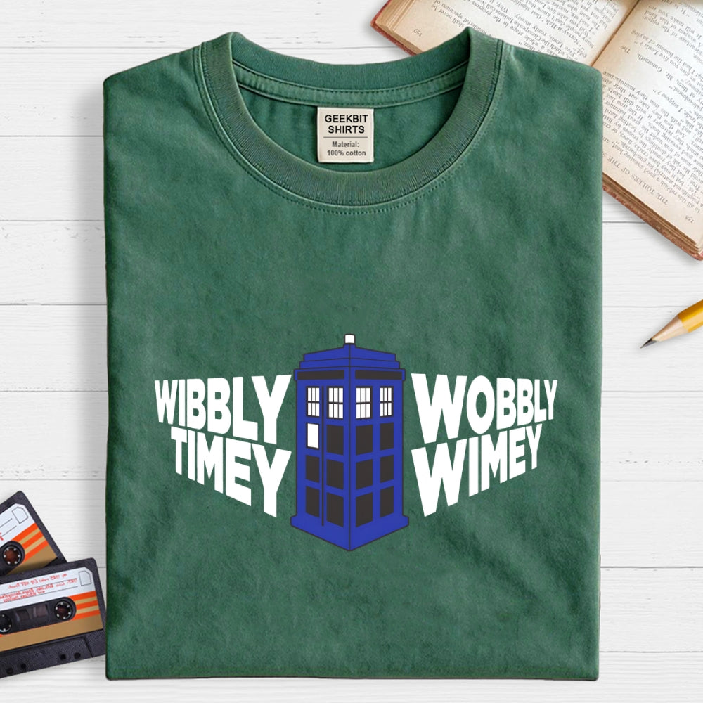 Time in Perspective Tardis-dr who  T-Shirt