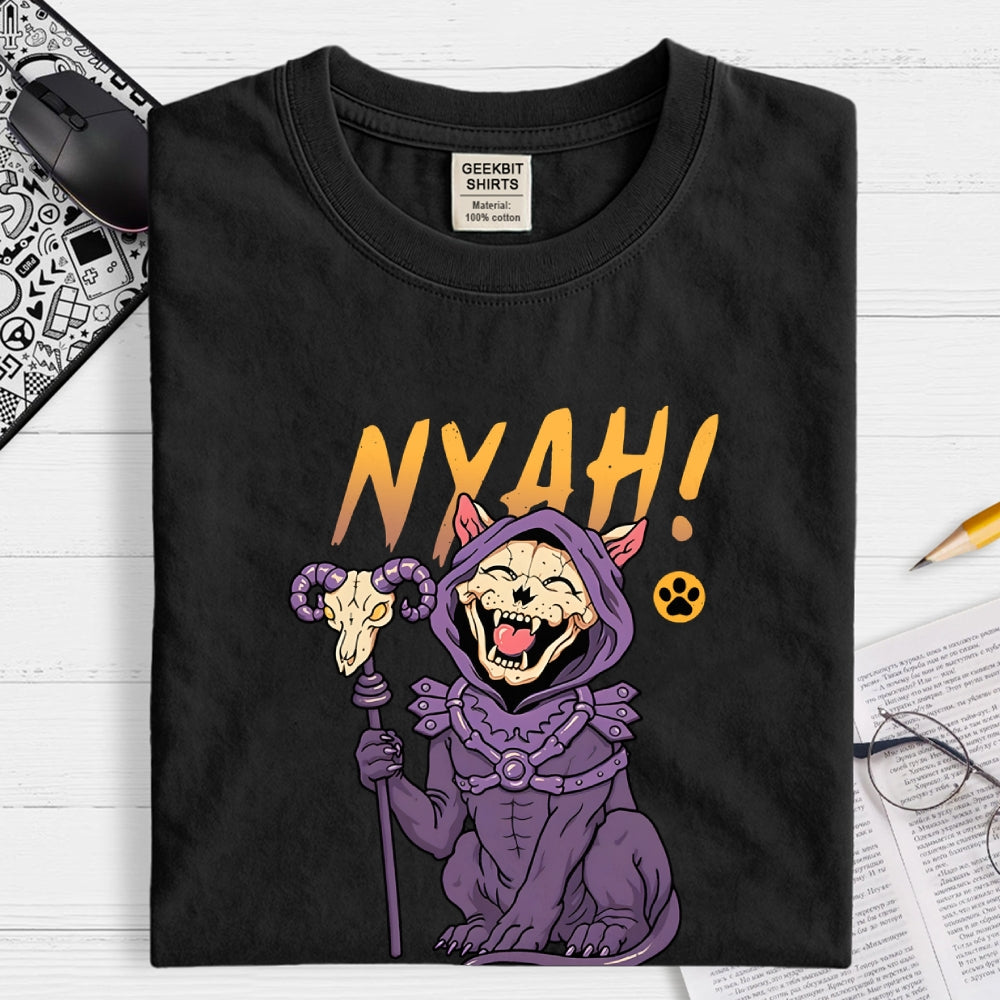 Nyah Skeleton Cat  T-Shirt