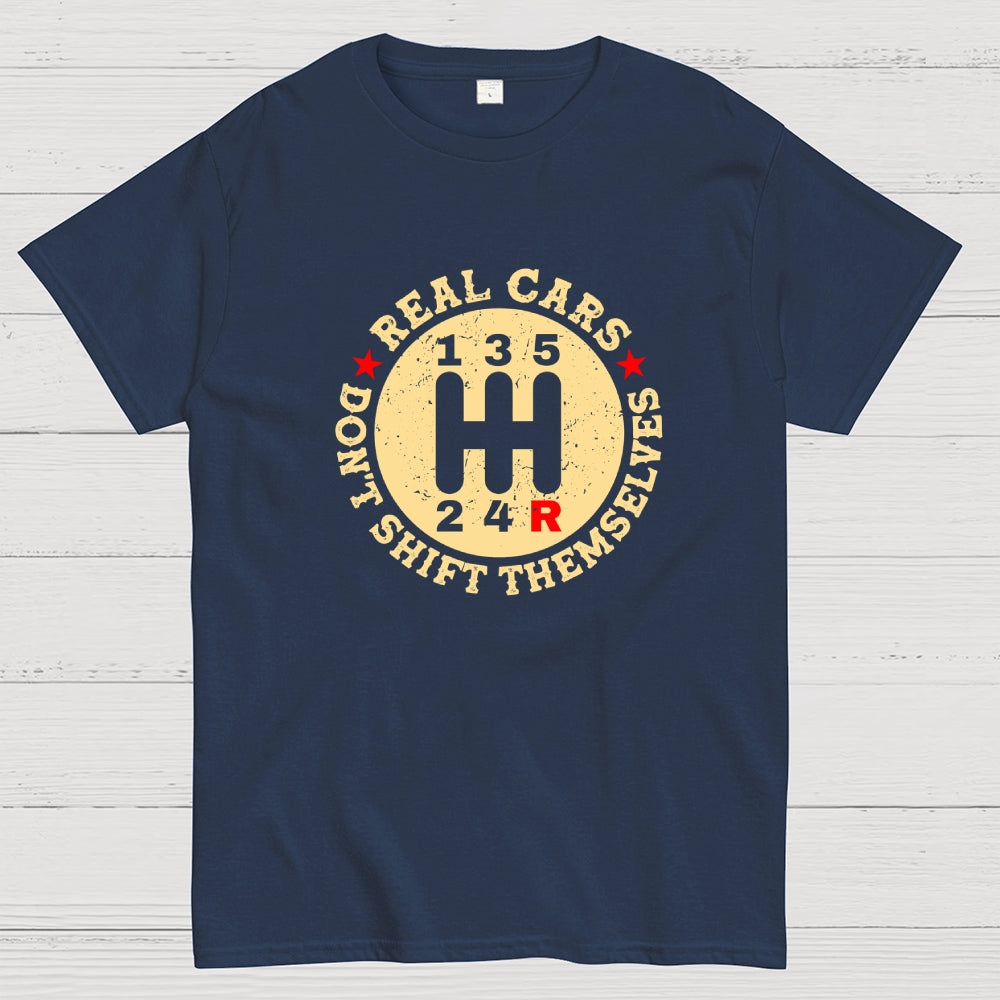 Real Cars Don't Shift Themselves Manual  T-Shirt
