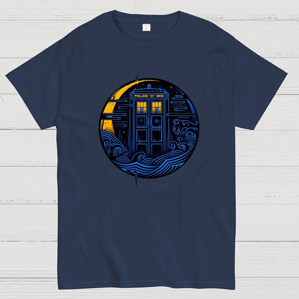 Police Box Art-dr who  T-Shirt