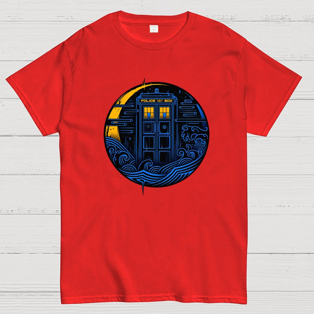 Police Box Art-dr who  T-Shirt