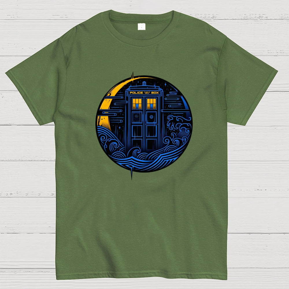 Police Box Art-dr who  T-Shirt