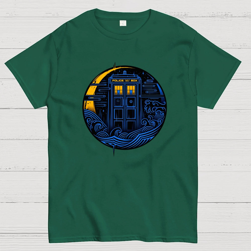Police Box Art-dr who  T-Shirt