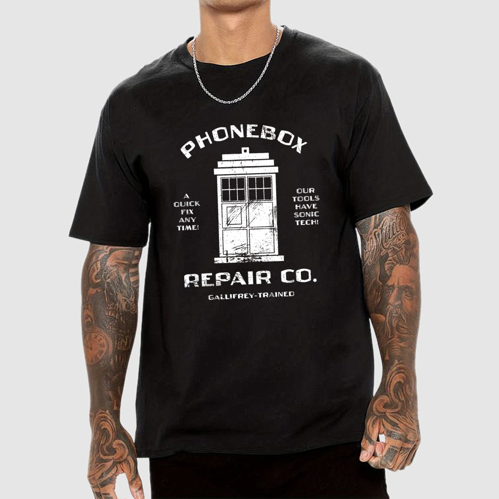 Phonebox Repair Co.-dr who  T-Shirt