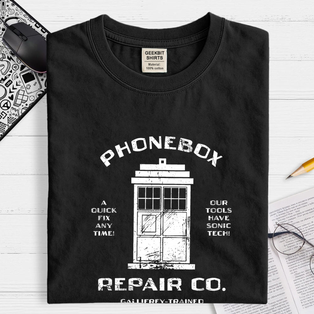 Phonebox Repair Co.-dr who  T-Shirt