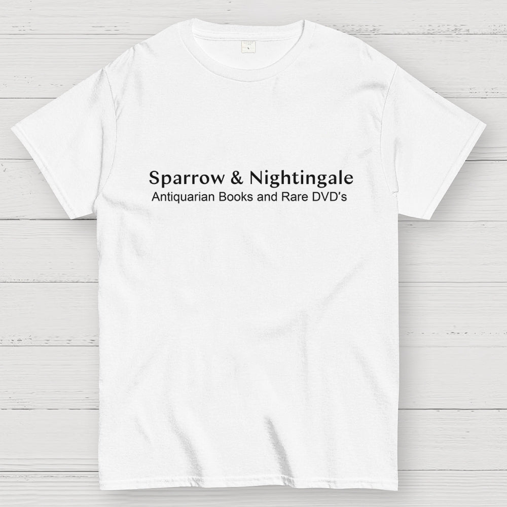 parrow & Nightingale Antiquarian Books and Rare DVDs Vintage-dr who  T-Shirt