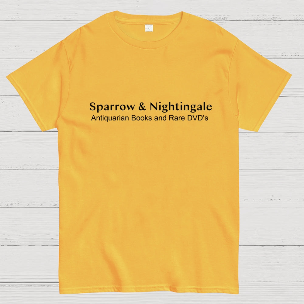 parrow & Nightingale Antiquarian Books and Rare DVDs Vintage-dr who  T-Shirt