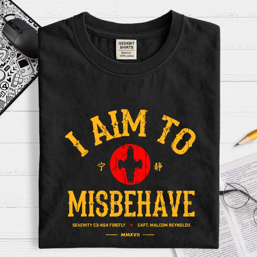 I Aim to Misbehave Firefly Ultra  T-Shirt
