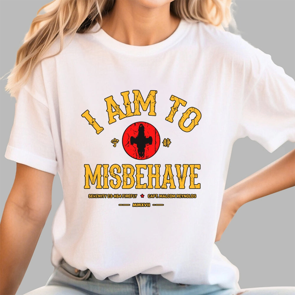 I Aim to Misbehave Firefly Ultra  T-Shirt