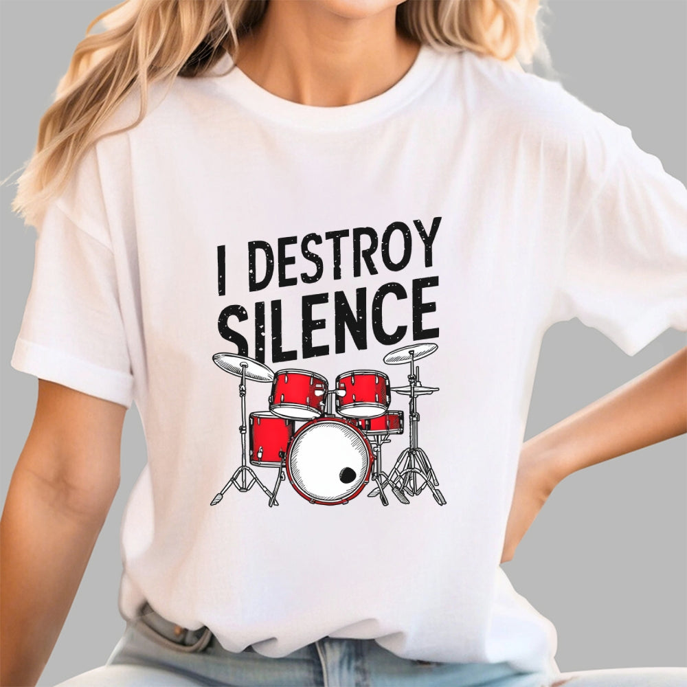 Drums & Percussion Rock Music  T-Shirt