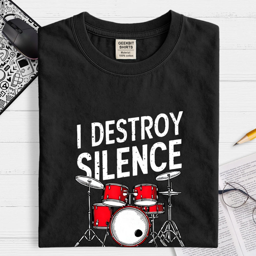 Drums & Percussion Rock Music  T-Shirt