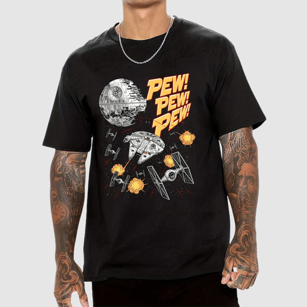 Millennium Falcon Pew Pew  T-Shirt