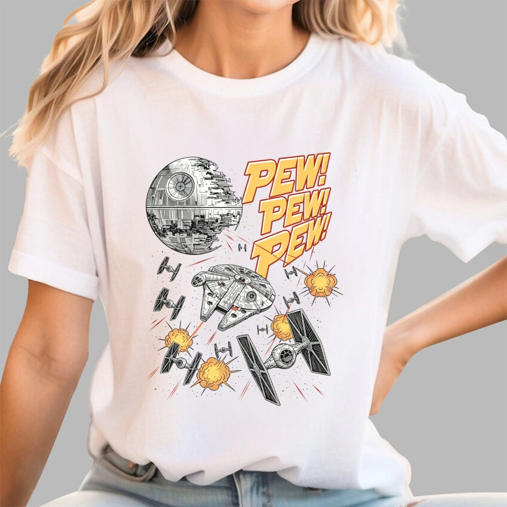 Millennium Falcon Pew Pew  T-Shirt