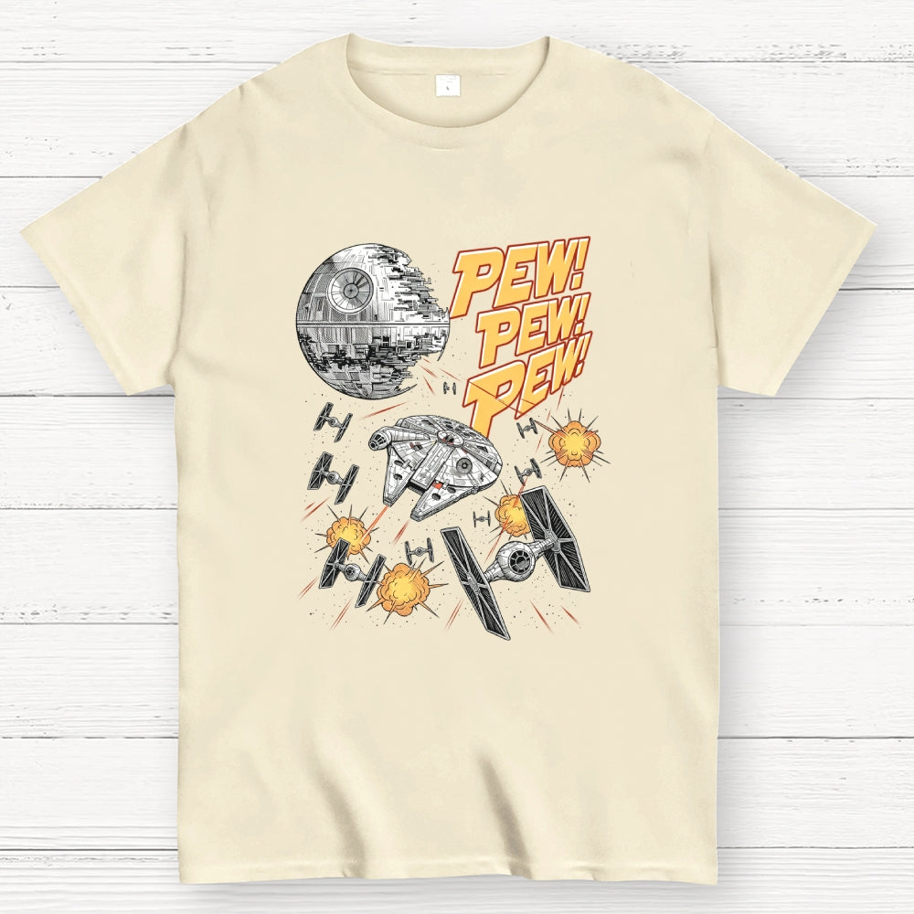 Millennium Falcon Pew Pew  T-Shirt