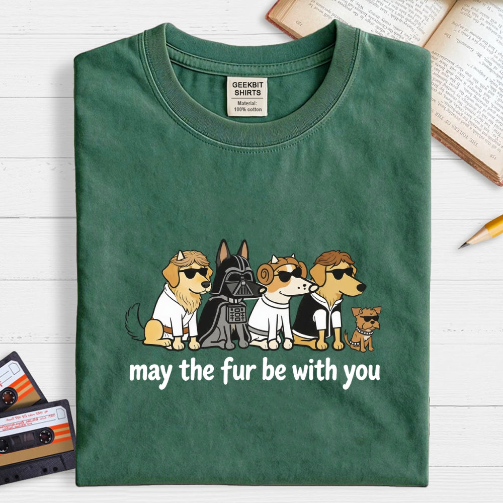 May The Fur Be With You Dog T-Shirt