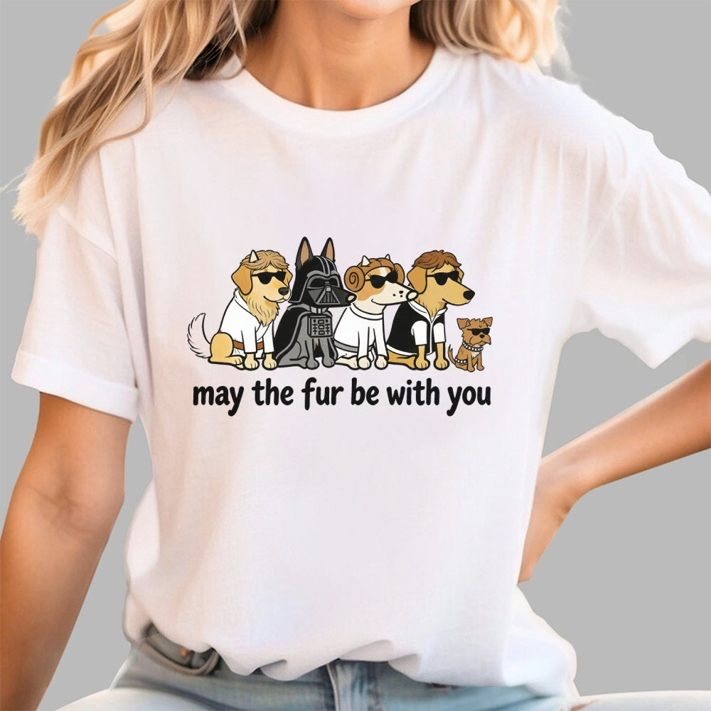 May The Fur Be With You Dog T-Shirt