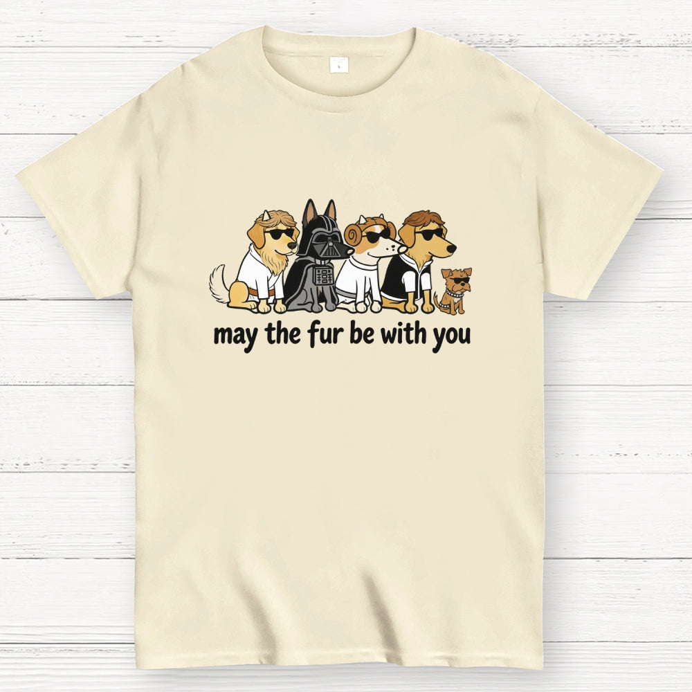 May The Fur Be With You Dog T-Shirt