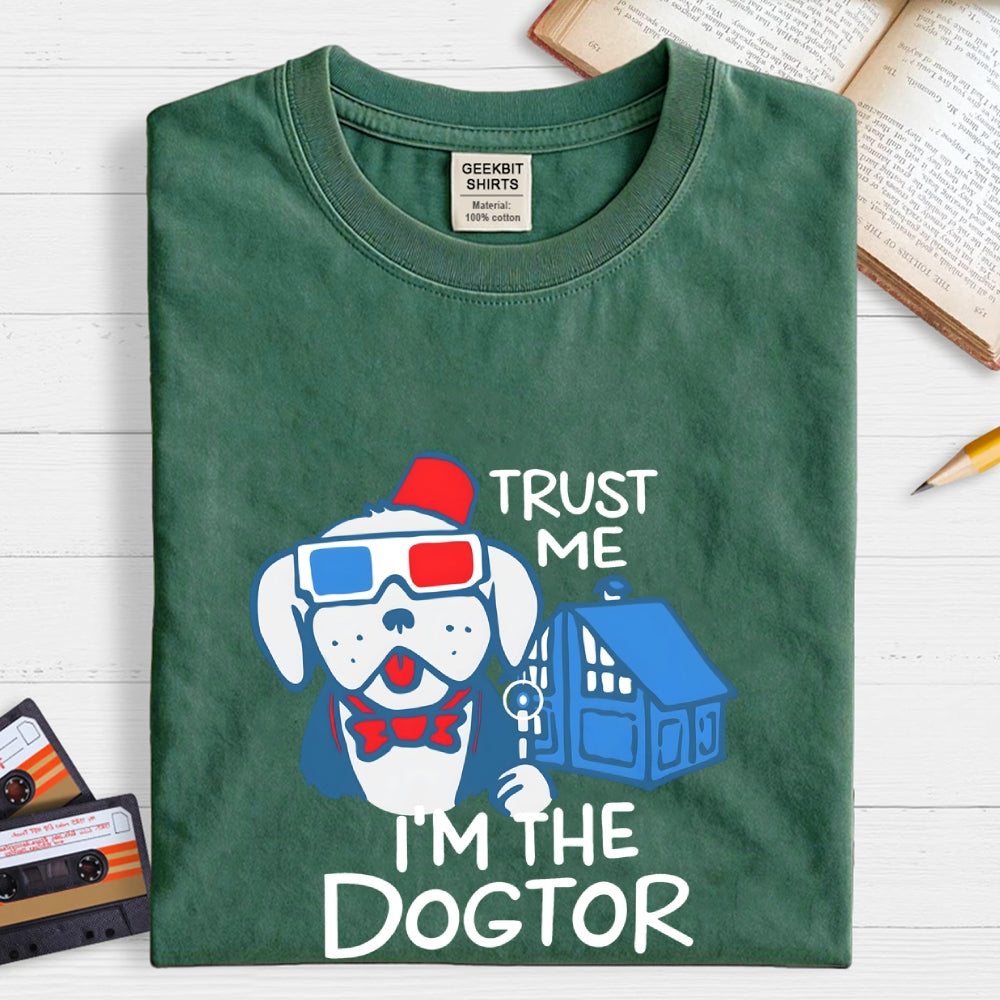 Trust Me I'm The Dogtor Doctor Who Dog Sci-Fi  T-Shirt